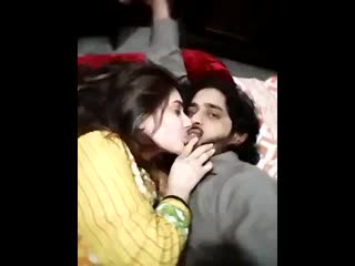 hot couple enjoying kissing